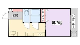 シャルル四条畷駅前の間取り