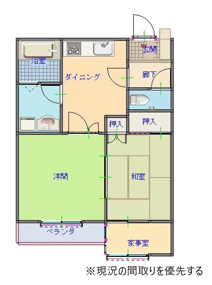 メゾン鳴鹿2番館の間取り