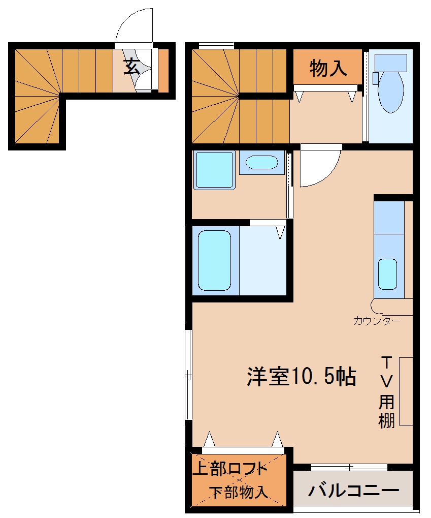 ラークシャルマンBの間取り