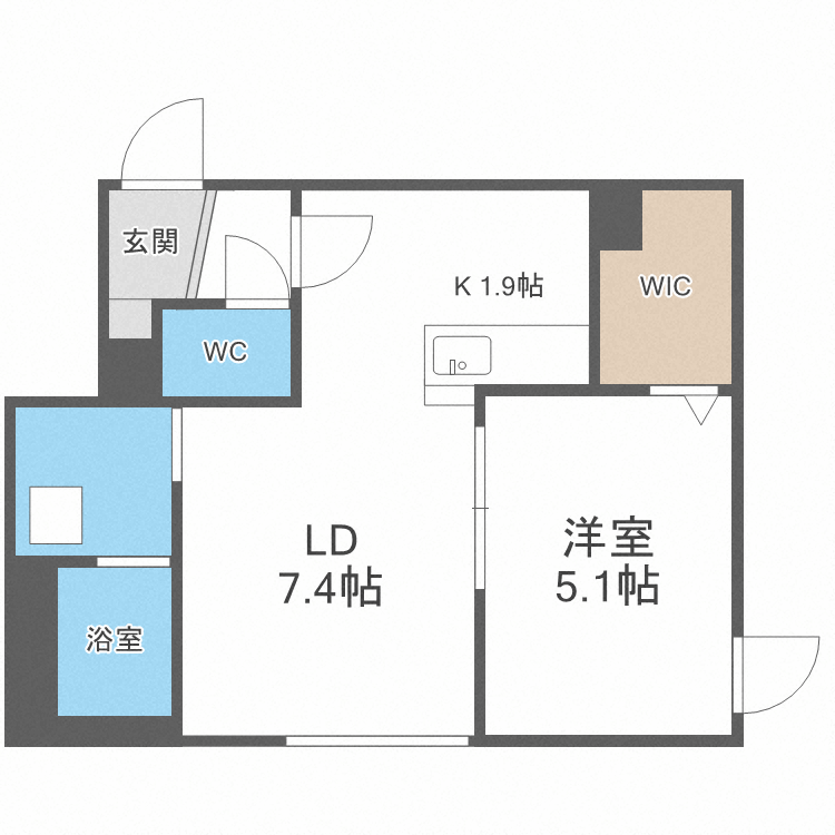 アレナ宮の沢の間取り