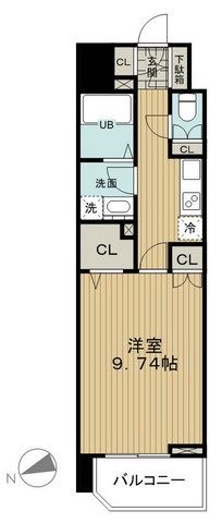 品川区戸越のマンションの間取り