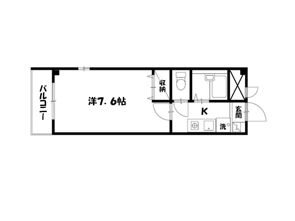 アンプルールフェール大利町の間取り