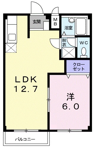 エルディム砂押Ａの間取り