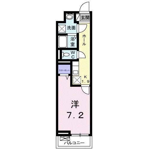 座間市相模が丘のアパートの間取り