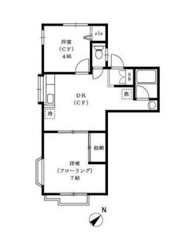 シティハイムサザンの間取り