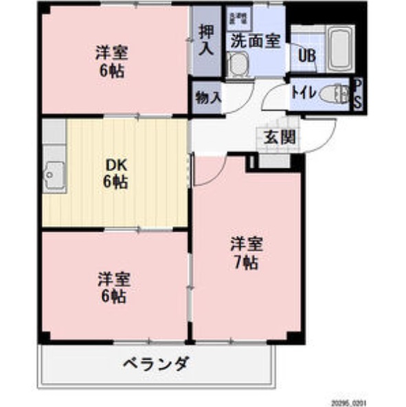 グリーンリーフ堂満Aの間取り