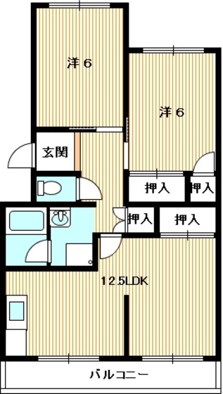 レジデンスナランハの間取り