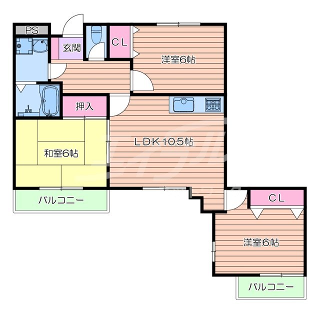 シェリールの間取り