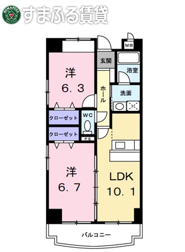 【パローレ２０の間取り】