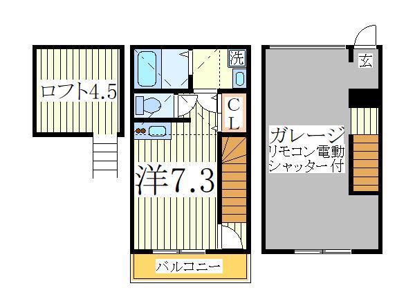 ＳＫガレジオ小林Iの間取り