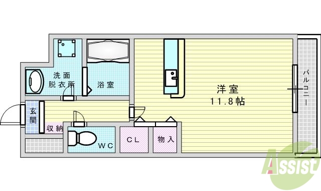 箕面市小野原西のマンションの間取り