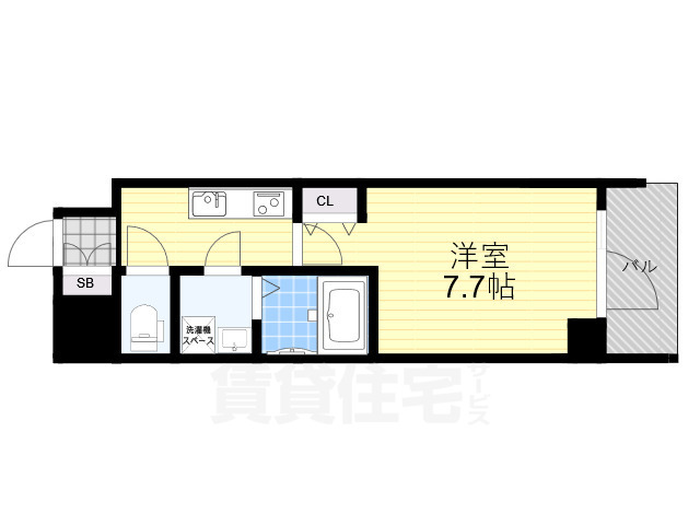 ソルテラス大阪城東の間取り