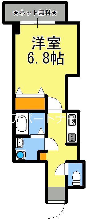 鹿児島市小川町のマンションの間取り