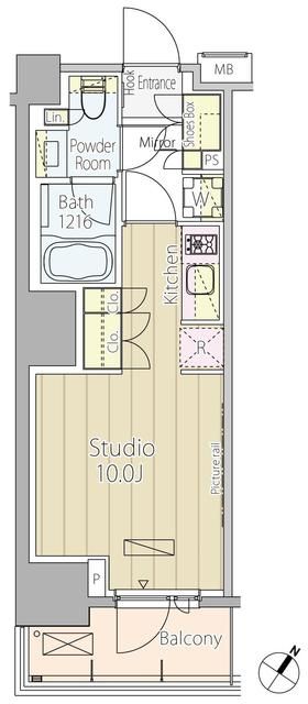 パークアクシス渋谷神山町の間取り