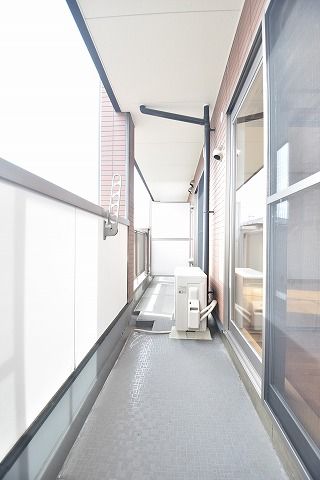 【郡山市赤木町のマンションのバルコニー】