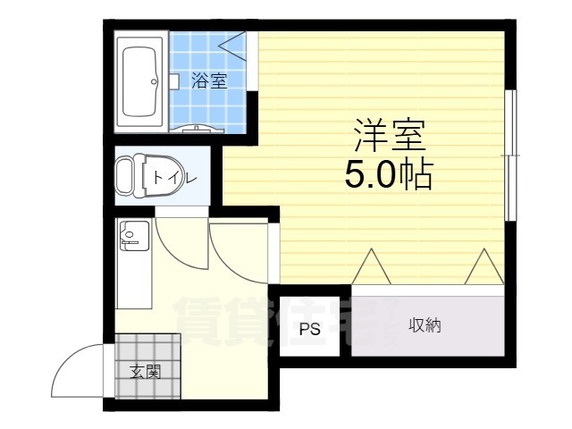 豊中市原田元町のマンションの間取り