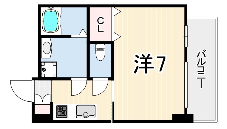 フォーリアライズ昭和南通IIの間取り