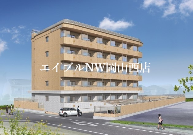 【岡山市北区大和町のマンションの建物外観】