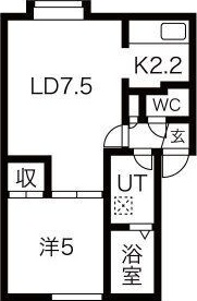 TEANA　弐番館の間取り