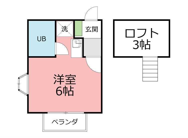 南足柄市岩原のアパートの間取り