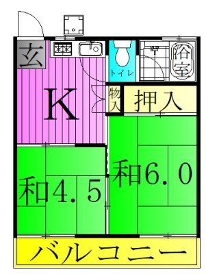 中島荘の間取り