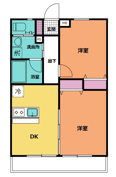 （仮称）足立区六木2丁目　アパートの間取り