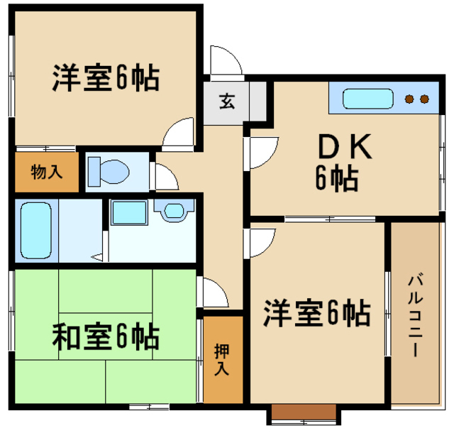 アドザックス北野の間取り