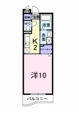 徳島市末広のマンションの間取り