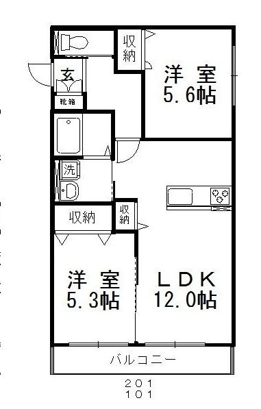 ハイマートBの間取り