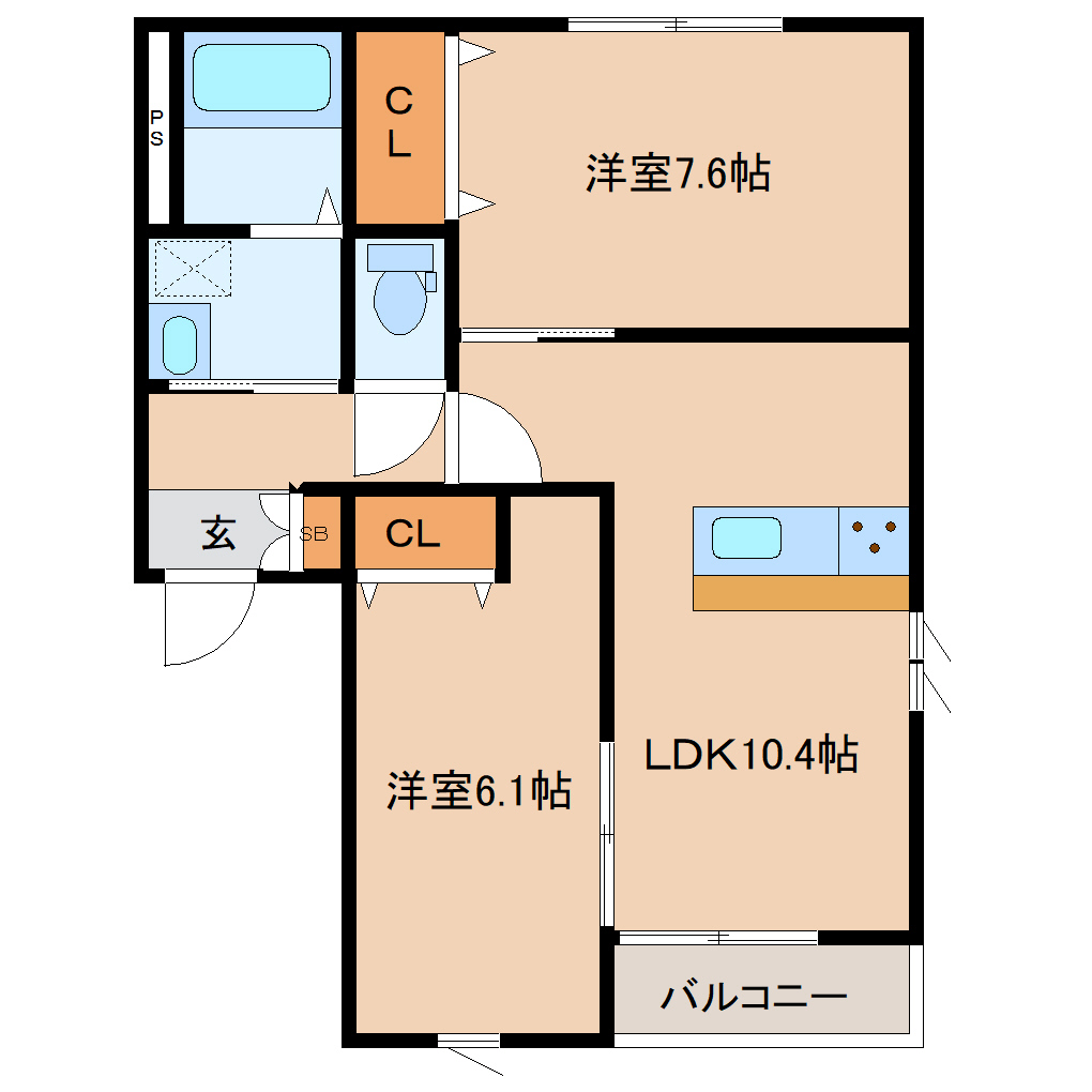 【アスコット大代の間取り】