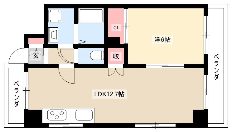 シャトーNの間取り