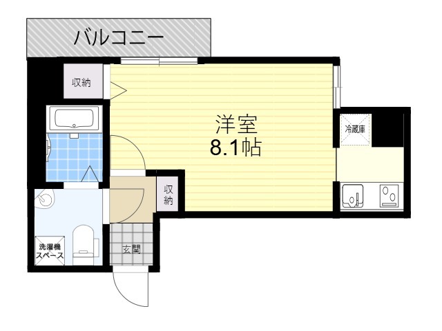 【摂津市千里丘のマンションの間取り】