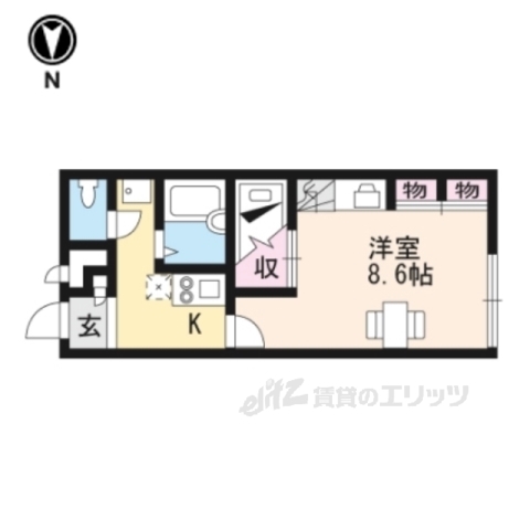 レオパレスボムール栄延の間取り