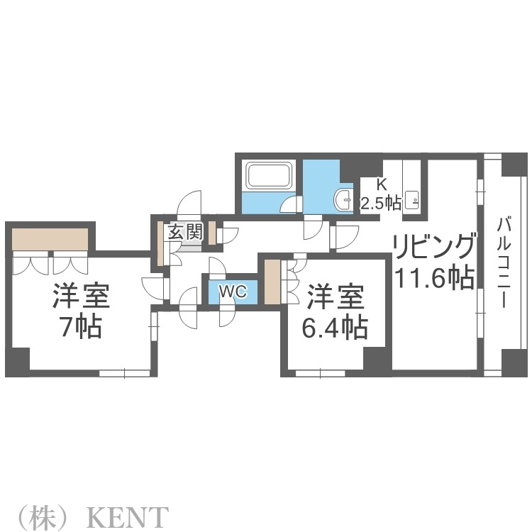 グランカーサ裏参道の間取り