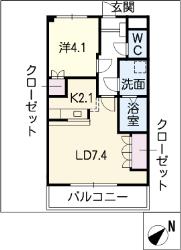 わかくさハイツ西可児の間取り