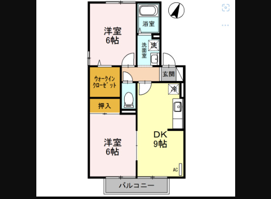 クレメゾン　B棟の間取り