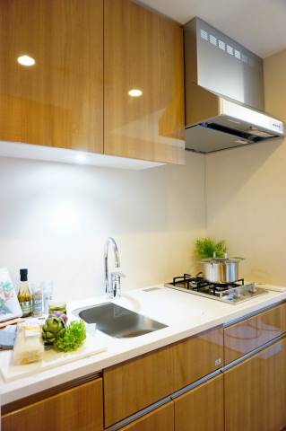 キッチン　モデルルール仕様。家具等は、つきません。