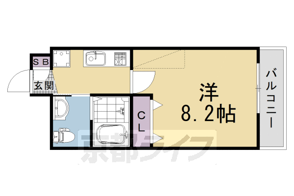 ワンモアハート円町の間取り写真