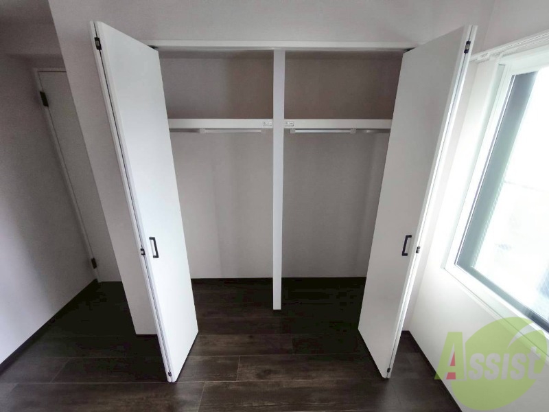 収納　洋室にはクローゼットがあるのですっきり片付きそうです。