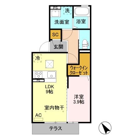 リアン ファミーユの間取り