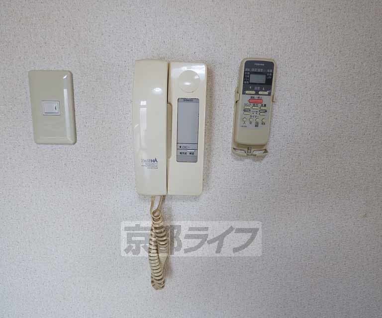 セキュリティ　受話器です。