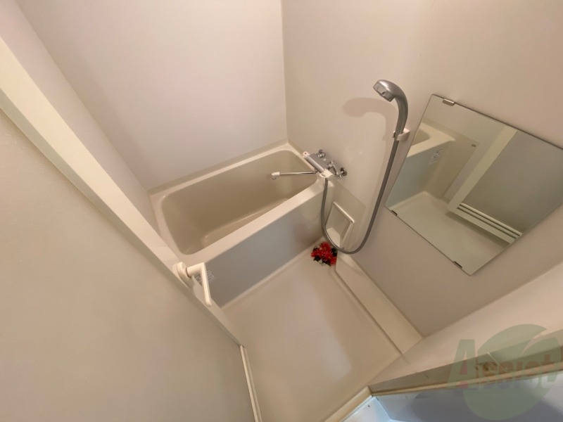 バス・シャワールーム　バスルームは狭すぎず、シャワーも浴びやすそうです。