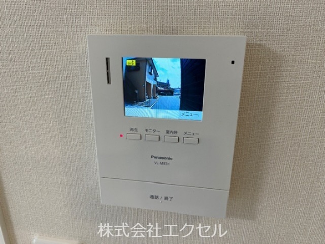 セキュリティ　来訪者の姿が確認できます。