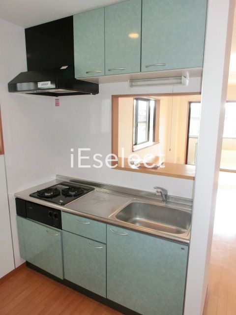 キッチン　２口ガスコンロ付きキッチン