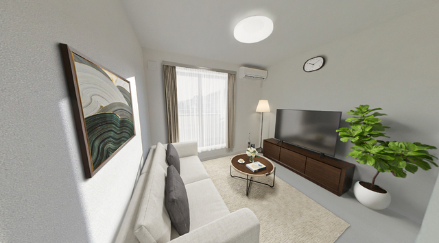 居室・リビング　家具はＣＧとなります。※家具付きではございません。