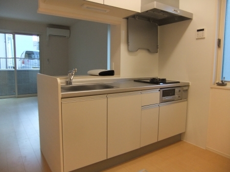 キッチン　２口ガスコンロ・グリル付システムキッチン☆