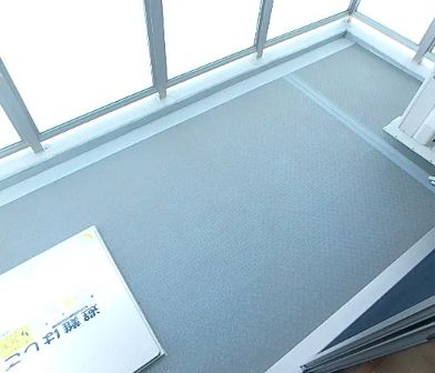 バルコニー　外からの目が気にならないバルコニーで洗濯物が干せます