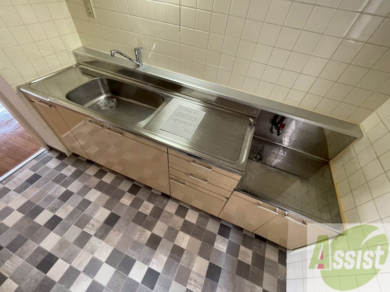 キッチン　清潔感がありお洒落なキッチンになっていました！