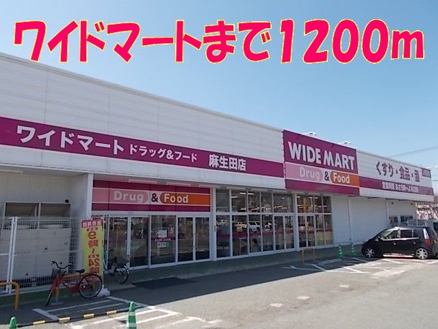 ドラックストア　ワイドマートＤ＆Ｆ（ドラッグストア）まで1200m