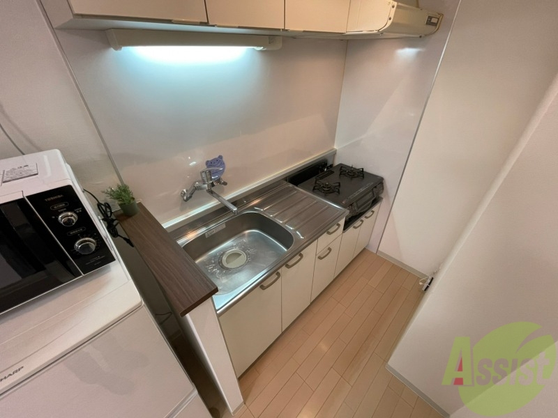 キッチン　ガスコンロが設置されているので購入の必要もありません。